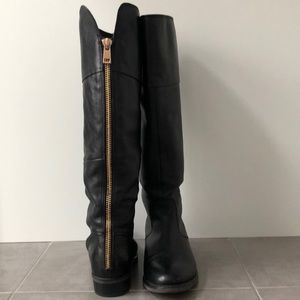 Women’s Black Leather Aldo Boots Size 9